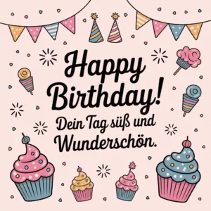 kurze und süße Geburtstagswünsche, einfach und freundlich